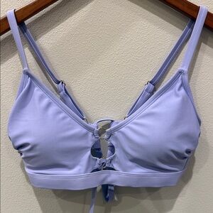 Wild Fable Light Purple Ring Front Bikini Top